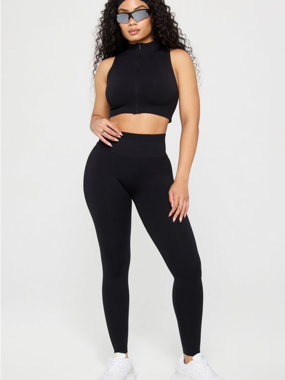 NWOT Fabletics Black High-Waist Sculpting Leggings size Large